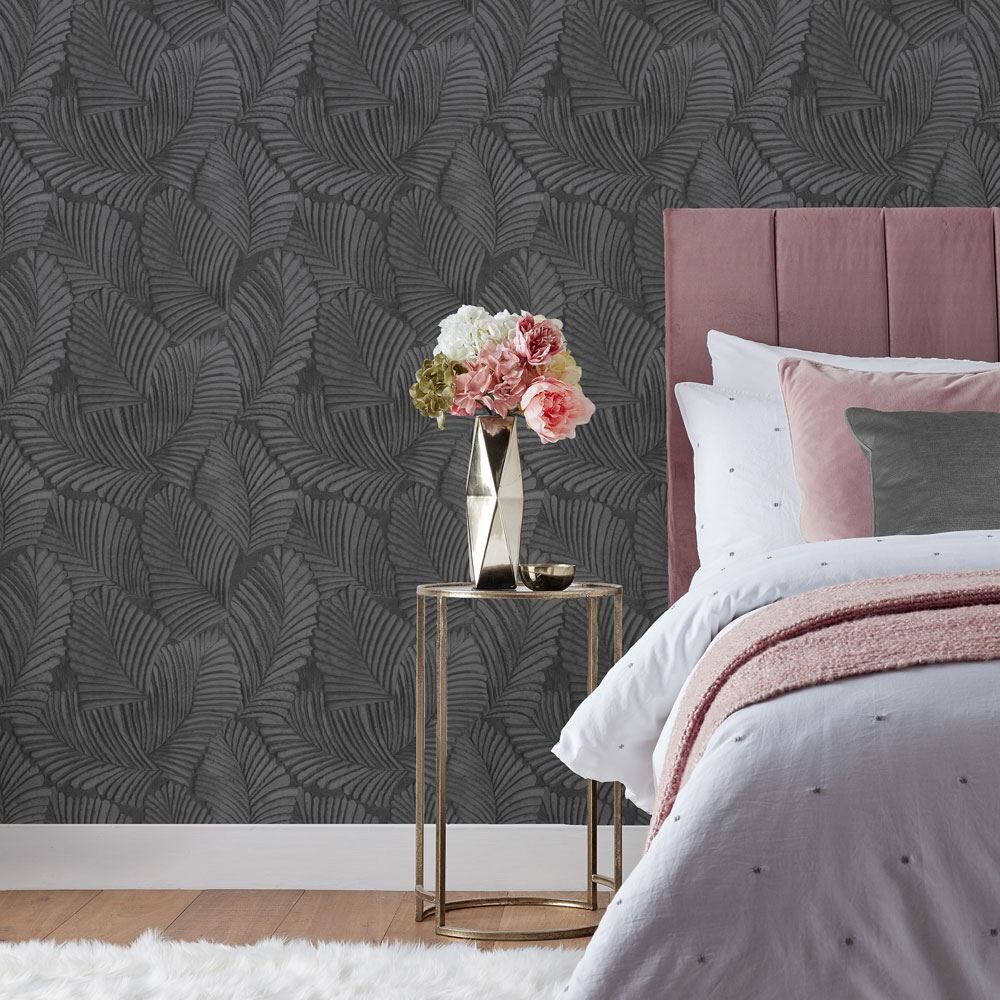 Paoletti Luxe Palmeria Botanical Vinyl Wallpaper