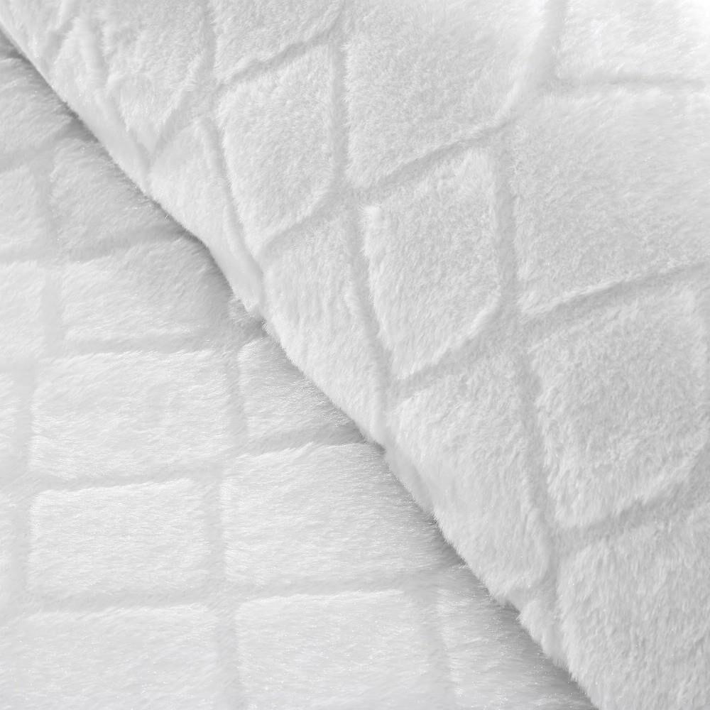 Catherine Lansfield Cosy Diamond Faux Fur Duvet Cover Set