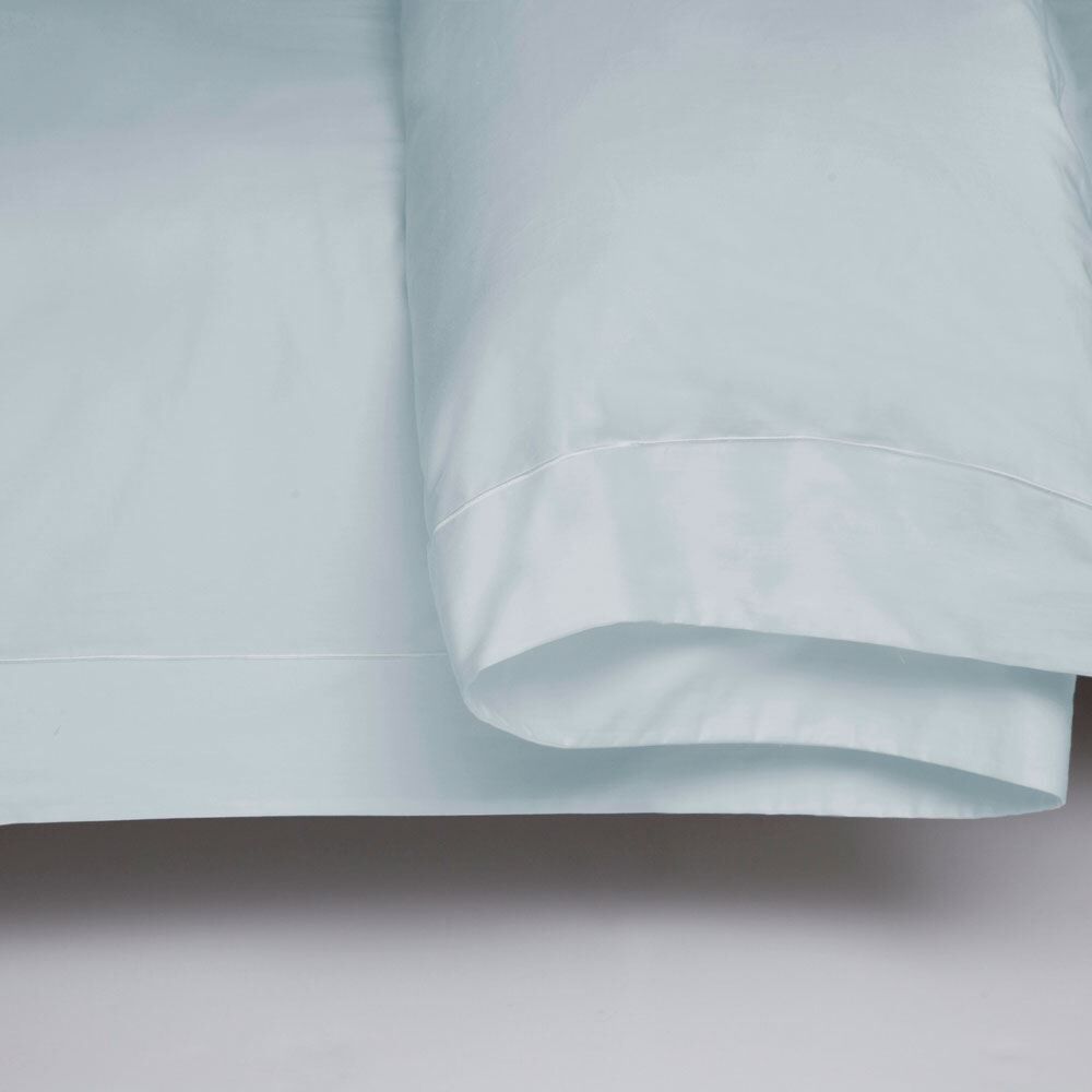 Belledorm 400 Thread Count 100% Egyptian Cotton Oxford Hem Duvet Cover, Duck Egg, Super King