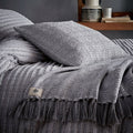 Appletree Loft Torbury Tufted Stripes Duvet Cover Set