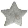 Little Furn Star Faux Fur Shaped Filled Cushion, White, 44 x 45 Cm