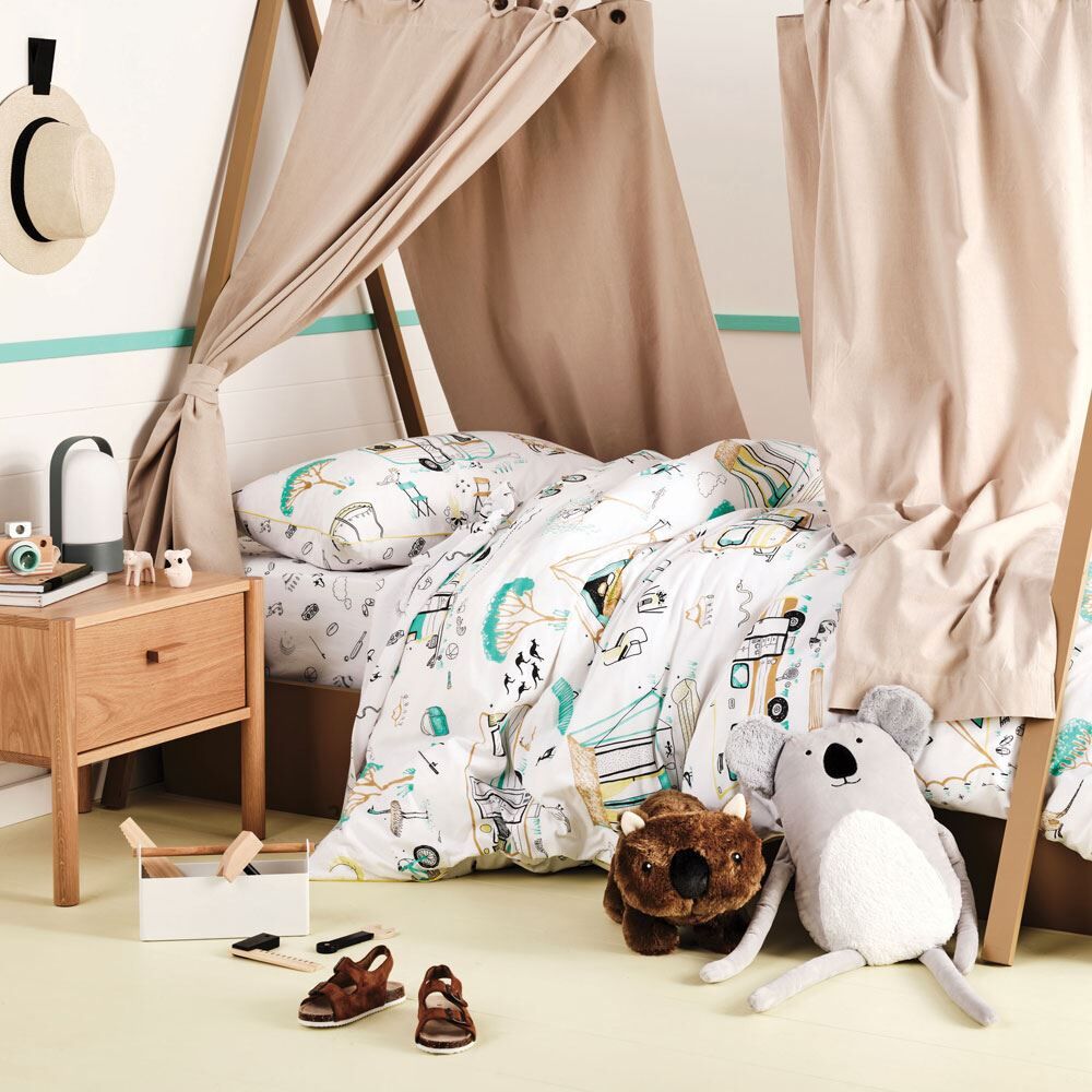 Linen House Kids Down By The River Print 100% Cotton Duvet Cover Set
