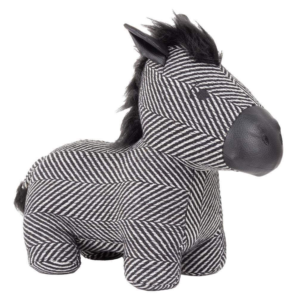 Paoletti Zebra Heavy Weight Door Stop, Black