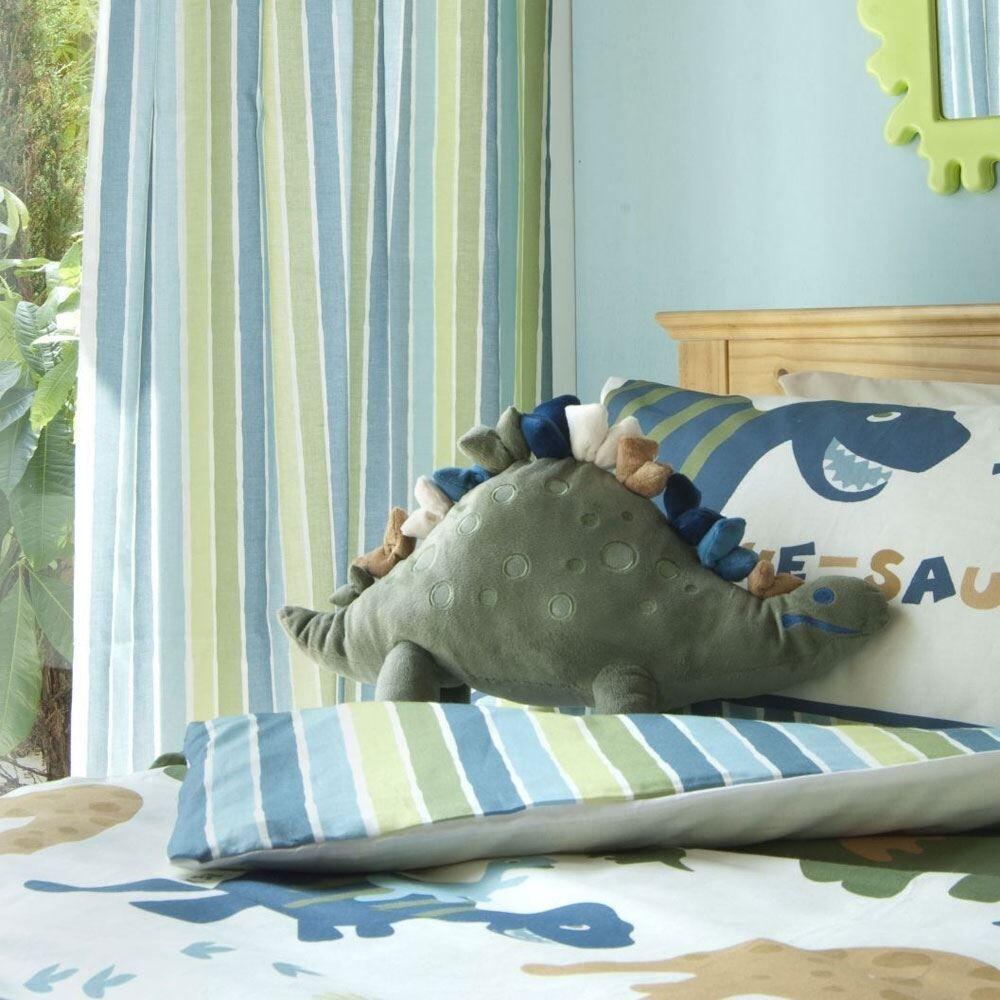 Catherine Lansfield Kids Dino Shaped Cushion, Multi