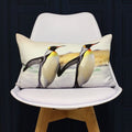 Riva Paoletti Penguin Digital Printed Cushion Cover, Grey, 35 x 50 Cm