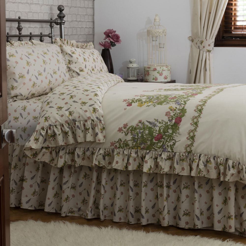 Belledorm Bella Mae Country Dreams Floral Reversible Duvet Cover, Multi, Double