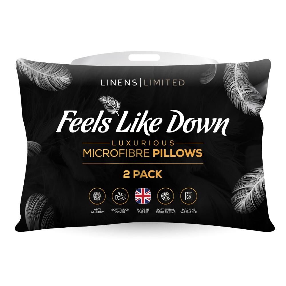 Linens Limited Luxurious Feels Like Down Microfibre Pillows
