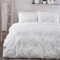 Serene Lara Ruched Easy Care Duvet Cover Set