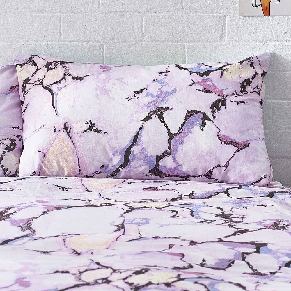 Furn Style Lab Marble Print Reversible Duvet Cover Set