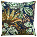 Wylder Tropics Mogori Abstract Leaves Print Velvet Cushion Cover