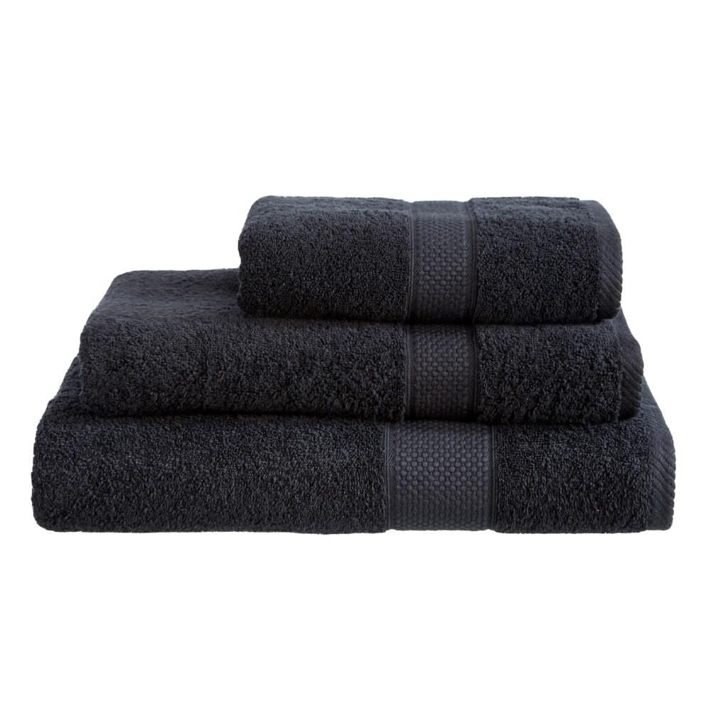 Linens Limited 100% Turkish Cotton Bath Towel, Black