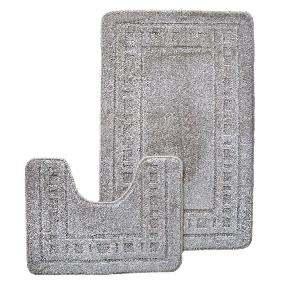 Catherine Lansfield Armoni Bath Mat & Pedestal Mat Set