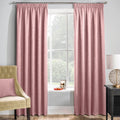 Enhanced Living Matrix Embossed Textured Thermal Blockout Pencil Pleat Curtains