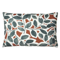 Paoletti Willow Block Leaf Print Cushion Cover