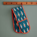 Catherine Lansfield Christmas Nutcracker 100% Cotton Double Oven Glove, Green