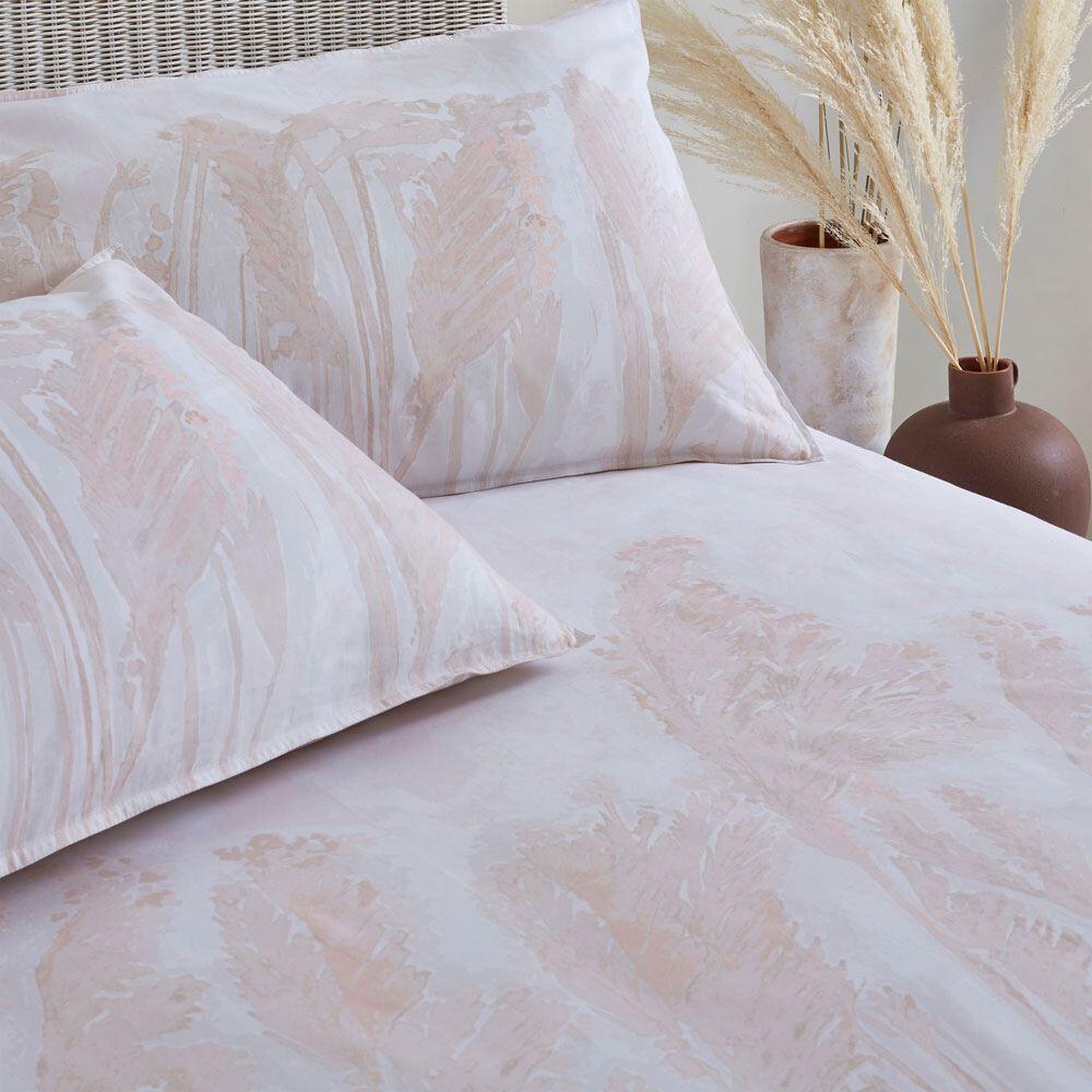 The Linen Yard Pampas Print 100% Cotton Reversible Duvet Cover Set