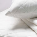 Linens Limited Polycotton Percale Quilted Zipped Pillow Protectors, Pair