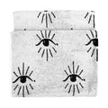 Furn Theia Mystical Abstract Eyes Jacquard 100% Cotton Bath Towel