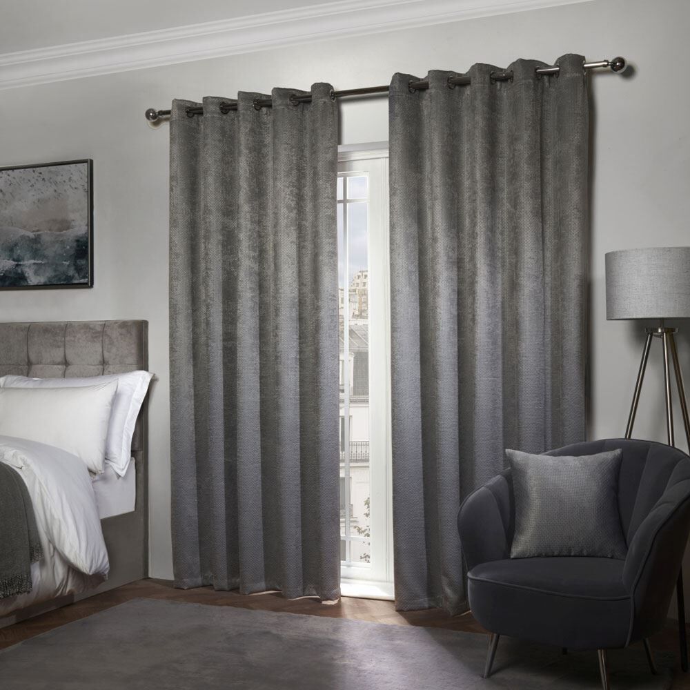 Emma Barclay Ambiance Thermal Woven Blackout Lined Eyelet Curtains