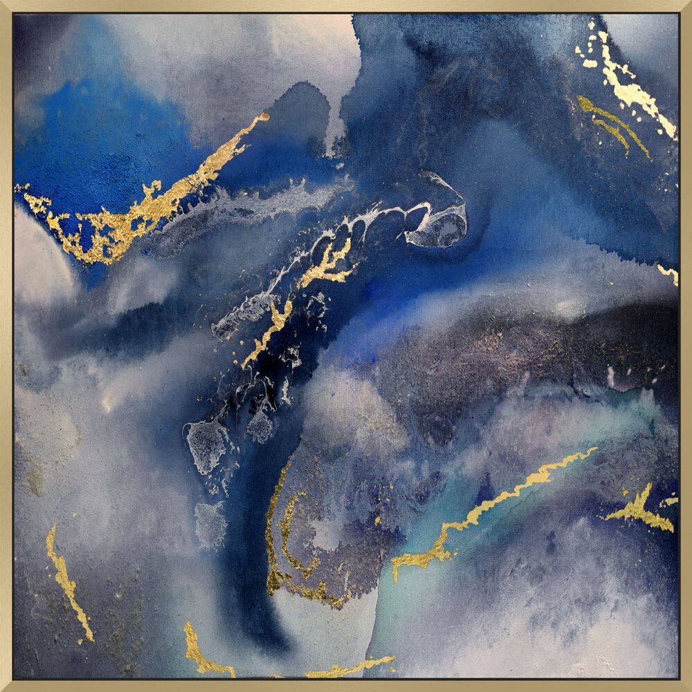 Scatter Box Flux 11 Abstract Framed Hand Painted Print Canvas Wall Art