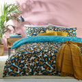Furn Ayanna Leopard Print Reversible Duvet Cover Set