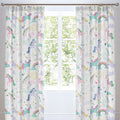 Bedlam Kids Rainbow Unicorn Lined Pencil Pleat Curtains, Multi, 66 x 72 Inch