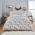 Fusion Christmas Winter Stag Print Reversible Duvet Cover Set