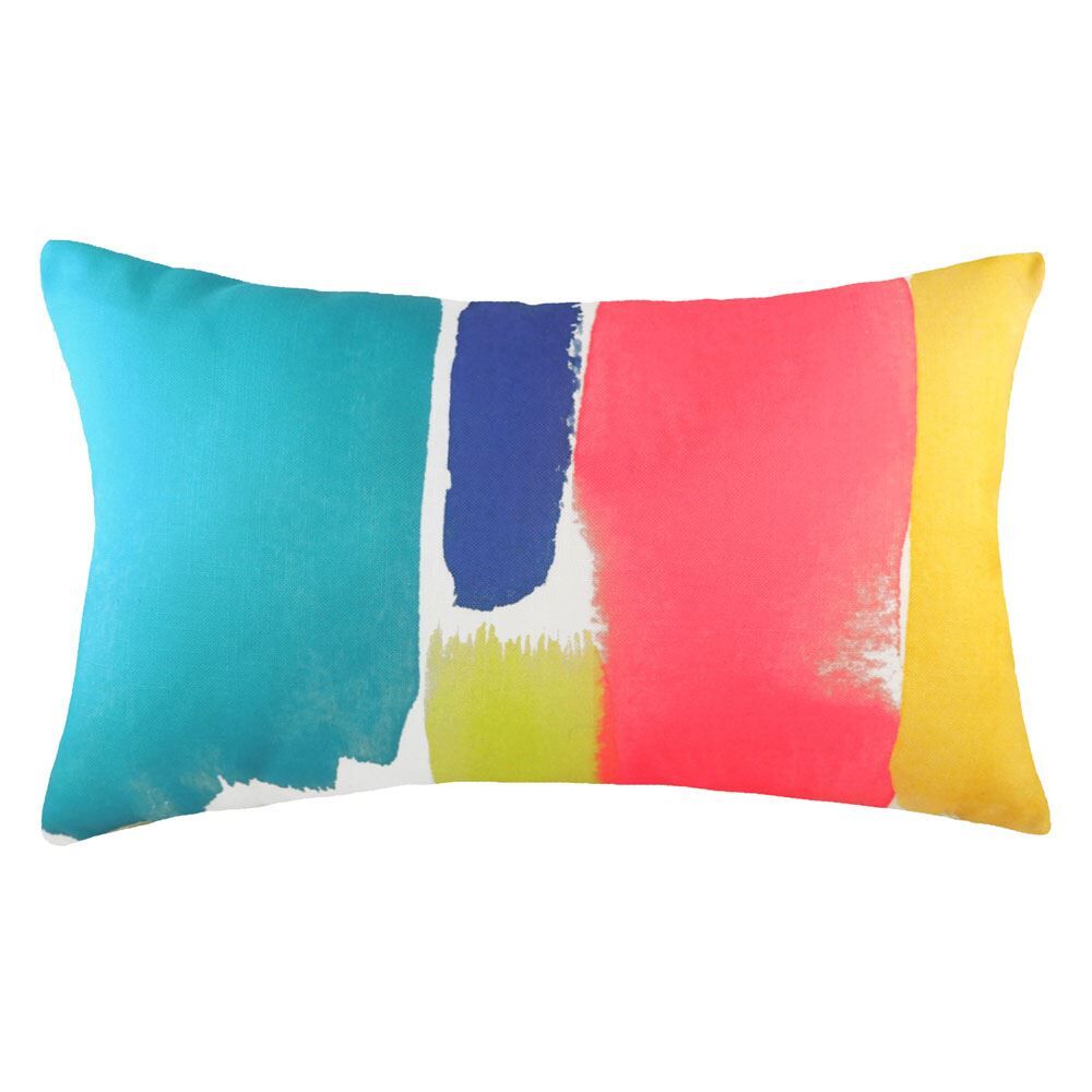 Evans Lichfield Aquarelle Watercolour Print Cushion Cover, Multi, 30 x 50 Cm