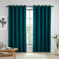 Catherine Lansfield Wilson Plain Thermal Blackout Eyelet Lined Curtains