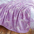 Catherine Lansfield Folk Unicorn Fleece Throw, Pink, 120 x 150 Cm