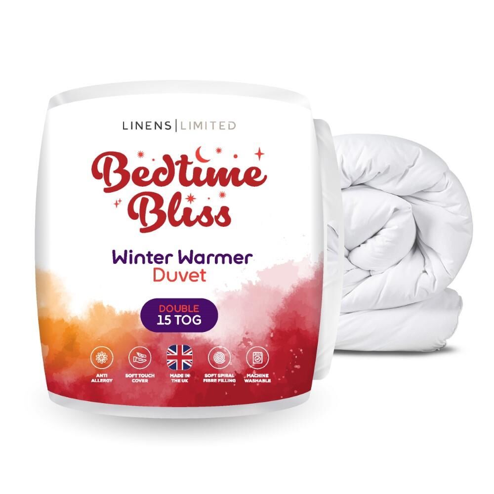 Linens Limited Polycotton Hollowfibre Non-Allergenic Duvet