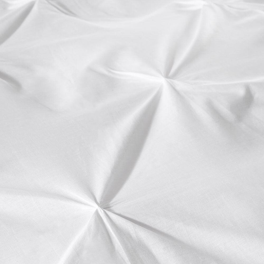 Serene Lara Ruched Easy Care Duvet Cover Set