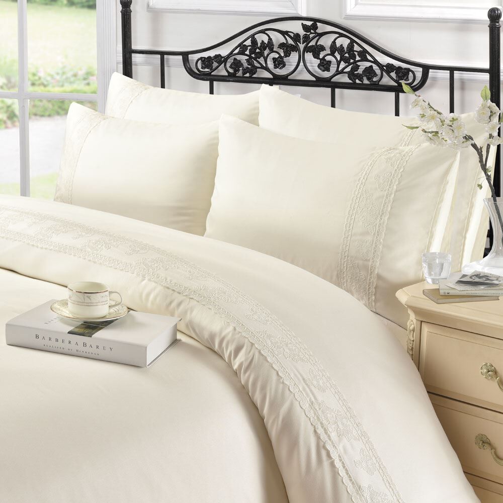 Night Zone Charlotte Lace Duvet Cover Set