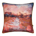 Scatter Box Shiloh Jungle Sunset Feather Filled Piped Cushion
