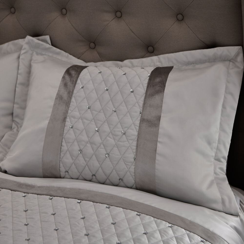 Catherine Lansfield Sequin Cluster Embellished Pillowsham, Pair