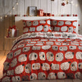 Fusion Christmas Dotty Sheep Easy Care Reversible Duvet Cover Set