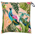 Evans Lichfield Peacock Print Outdoor Floor Cushion Cover
