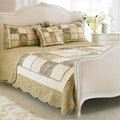 Paoletti Avignon Quilted Bedspread, Beige, Super King