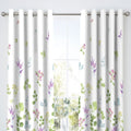 Dreams & Drapes Renee Botanical Print Eyelet Lined Curtains, Multi, 66 x 72 Inch