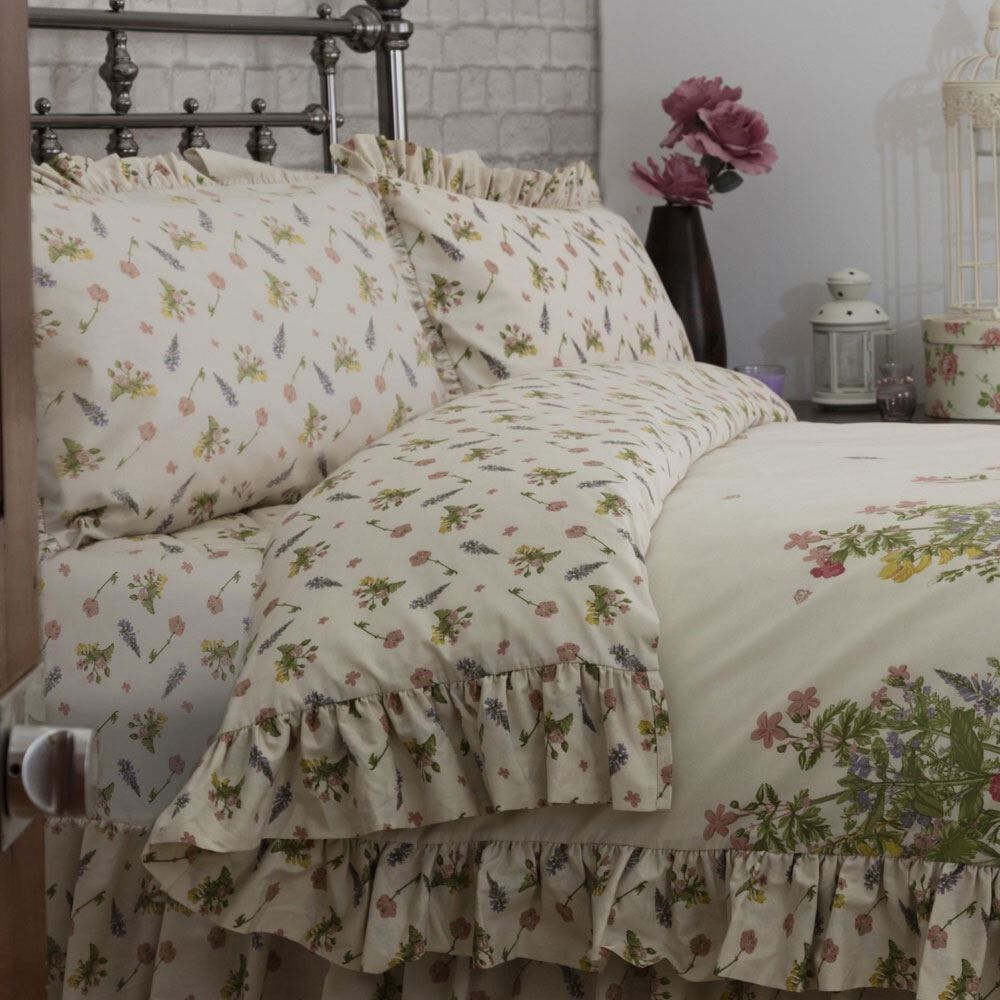 Belledorm Bella Mae Country Dreams Floral Reversible Duvet Cover, Multi, Double