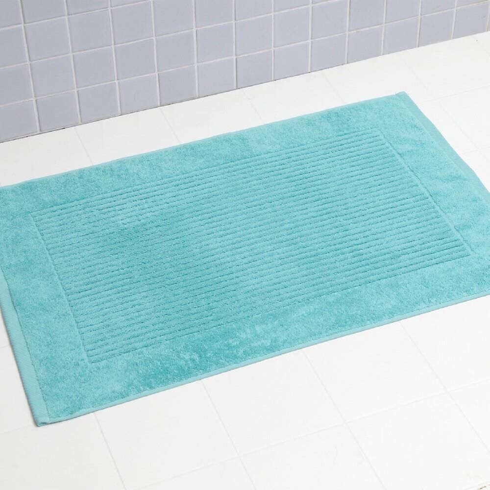 Linens Limited 100% Turkish Cotton Bath Mat, Turquoise