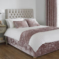 Paoletti Verona Crushed Velvet Bed Runner, 50 x 200 Cm