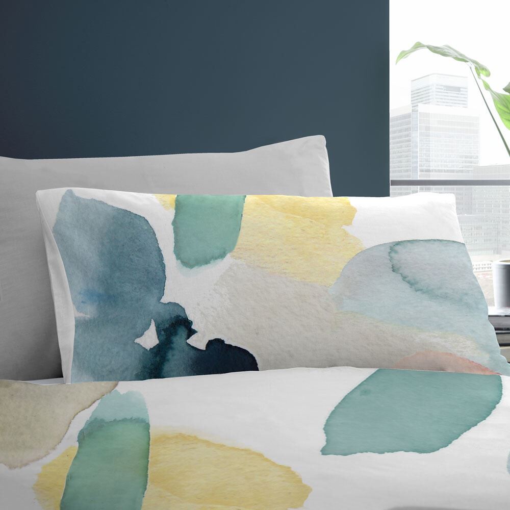 Appletree Style Solice Floral Watercolour Print 100% Cotton Duvet Cover Set
