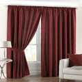 Riva Home Fiji Faux Silk Pencil Pleat Lined Curtains
