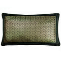 Laurence Llewelyn Bowen Akira Foil Print Velvet Piped Edge Filled Cushion