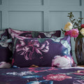 Paoletti Cordelia Botanical Print 100% Cotton 200 Thread Count Housewife Pillowcase, Multi, Pair