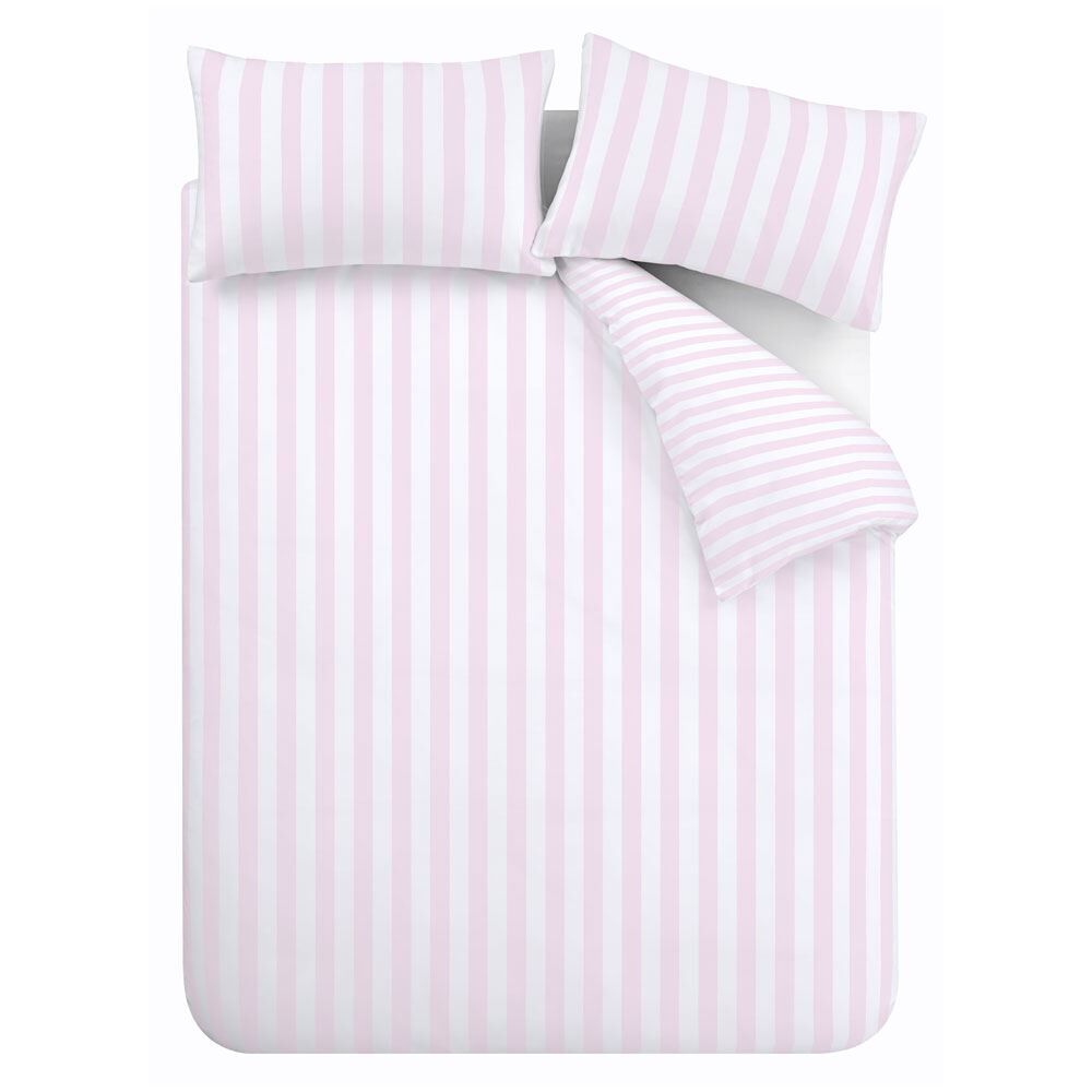 Sassy B Stripe Tease Print Reversible Duvet Cover Set