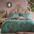 Furn Vintage Chinoiserie Floral Print Reversible Duvet Cover Set