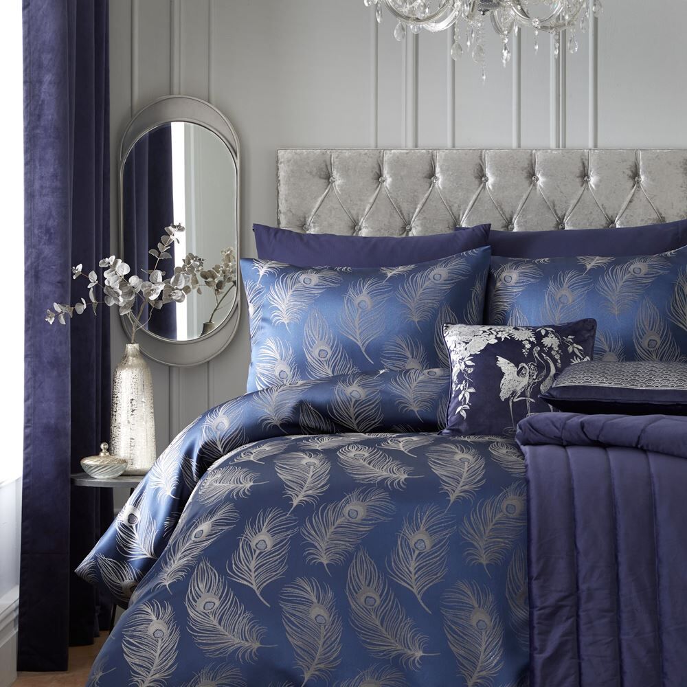 Laurence Llewelyn Bowen Dandy Feathers Woven Jacquard Duvet Cover Set