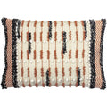 Furn Delap Aztec Knotted Weave Cotton Rich Cushion Cover, Terracotta, 40 x 50 Cm
